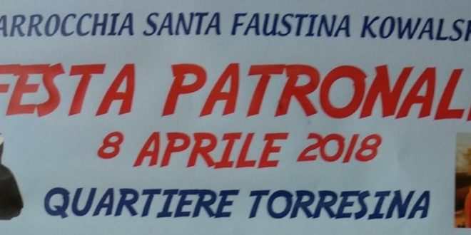 Domenica 8 aprile Festa Patronale a Torresina